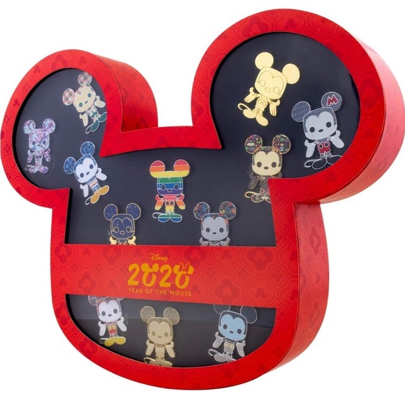 Funko x Loungefly Disney ptrading pins. New. Mickey shaped box Limited edition
